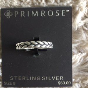 Sterling Silver Braid Ring Size 9